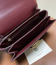 Kitlife Gucci Siena Small Shoulder Bag Rosso Ancora Red Leather 846705 22.5x14x8cm  - 6