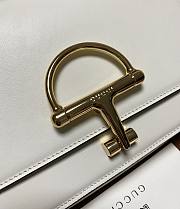 Kitlife Gucci Siena Small Shoulder Bag White Leather 846705 22.5x14x8cm  - 2