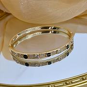 Kitlife Cartier Black & Crystal Diamond Bracelet in Gold - 6