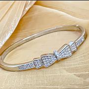 Kitlife Cartier Bow Diamond Bracelet in Silver - 5