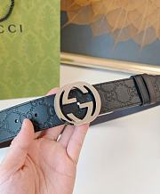 Kitlife Gucci Reversible Belt with Interlocking G Buckle In Black & Brown  - 3