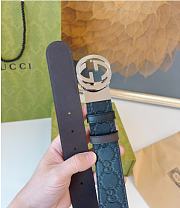 Kitlife Gucci Reversible Belt with Interlocking G Buckle In Black & Brown  - 4