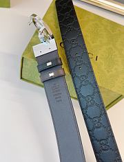 Kitlife Gucci Reversible Belt with Interlocking G Buckle In Black & Brown  - 6