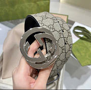 Kitlife Gucci Reversible belt with Interlocking G Buckle Belt Beige & Black  - 6