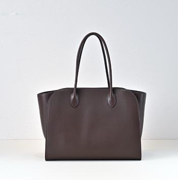Kitlife The Row Marlo 14 Bag In Dark Brown Leather 36x27x16cm 