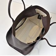 Kitlife The Row Marlo 14 Bag In Dark Brown Leather 36x27x16cm  - 5