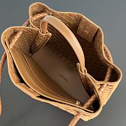 Kitlife Bottega Veneta Andiamo Bag Brown Suede Leather 743572 32x24x12cm - 4