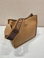 Kitlife Prada Medium Camel Brown Leather Shoulder Bag 1BC073 30x28x12cm - 2