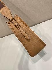Kitlife Prada Medium Camel Brown Leather Shoulder Bag 1BC073 30x28x12cm - 4