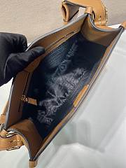 Kitlife Prada Medium Camel Brown Leather Shoulder Bag 1BC073 30x28x12cm - 5