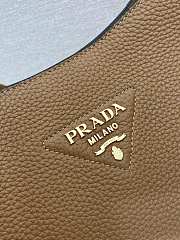 Kitlife Prada Medium Camel Brown Leather Shoulder Bag 1BC073 30x28x12cm - 6
