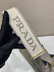 Kitlife Prada Medium Grey Leather Shoulder Bag 1BC073 30x28x12cm - 2