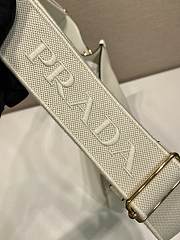 Kitlife Prada Medium White Leather Shoulder Bag 1BC073 30x28x12cm - 2