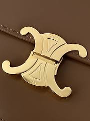 Kitlife Celine Classic Triomphe Bag in Tan Calfskin 187363 22x16.5x7cm - 4