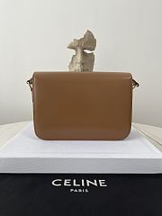 Kitlife Celine Classic Triomphe Bag in Tan Calfskin 187363 22x16.5x7cm - 2