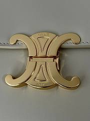 Kitlife Celine Classic Triomphe Bag in Cream Calfskin 187363 22x16.5x7cm - 2