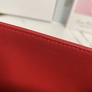 Kitlife Celine Classic Triomphe Bag in Red Calfskin 187363 22x16.5x7cm  - 6