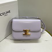Kitlife Celine Classic Triomphe Bag in Light Purple Calfskin 187363 22x16.5x7cm - 1