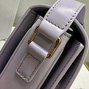 Kitlife Celine Classic Triomphe Bag in Light Purple Calfskin 187363 22x16.5x7cm - 3