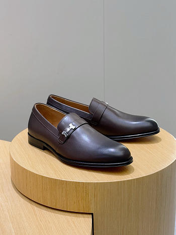 Kitlife Hermes Guido Loafers Dark Brown  