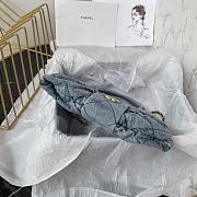 Kitlife Chanel Mini Bow Bag Blue Denim & Gold Metallic AS5849 18x26x5cm  - 4