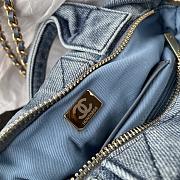 Kitlife Chanel Mini Bow Bag Blue Denim & Gold Metallic AS5849 18x26x5cm  - 2