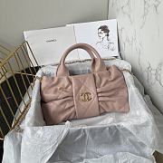 Kitlife Chanel Mini Bow Bag Pink Lambskin & Gold Plated Metal AS5849 18x26x5cm - 1