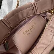 Kitlife Chanel Mini Bow Bag Pink Lambskin & Gold Plated Metal AS5849 18x26x5cm - 6
