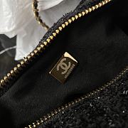 Kitlife Chanel Mini Bow Bag Black Tweed & Gold Plated Metal AS5849 18x26x5cm  - 4