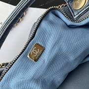 Kitlife Chanel Bow Bag Blue Denim & Gold Metallic AS5851 29x38x5cm  - 2