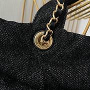 Kitlife Chanel Bow Bag Black Denim & Gold Metallic AS5851 29x38x5cm - 5