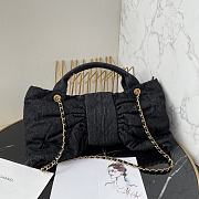 Kitlife Chanel Bow Bag Black Denim & Gold Metallic AS5851 29x38x5cm - 2