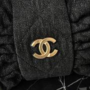 Kitlife Chanel Bow Bag Black Denim & Gold Metallic AS5851 29x38x5cm - 3