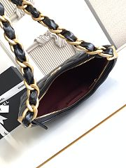 Kitlife Chanel 25 Hobo Bag in Black Lambskin AS4912 24x26x9.5cm - 6