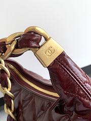 Kitlife Chanel 25 Hobo Bag in Burgundy Lambskin AS4912 24x26x9.5cm - 5
