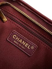 Kitlife Chanel 25 Hobo Bag in Burgundy Lambskin AS4912 24x26x9.5cm - 2