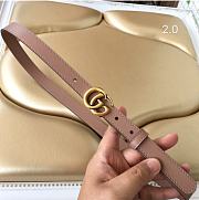Kitlife Gucci Signature Beige Leather Belt 2cm - 1