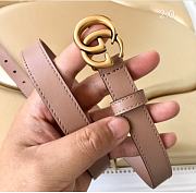 Kitlife Gucci Signature Beige Leather Belt 2cm - 2