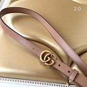 Kitlife Gucci Signature Beige Leather Belt 2cm - 3