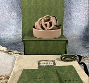 Kitlife Gucci Azalea Calfskin Enamel Monochrome Double G 40mm Belt - 1