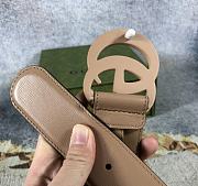 Kitlife Gucci Azalea Calfskin Enamel Monochrome Double G 40mm Belt - 5