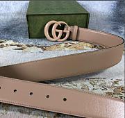 Kitlife Gucci Azalea Calfskin Enamel Monochrome Double G 40mm Belt - 4