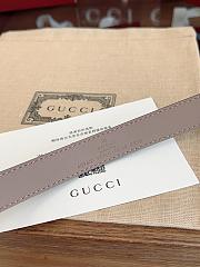 Kitlife Gucci GG Marmont Thin Belt In Beige Leather 2cm - 2