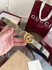 Kitlife Gucci GG Marmont Thin Belt In Black Leather 2cm  - 1