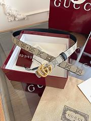 Kitlife Gucci GG Marmont Thin Belt In Black Leather 2cm  - 4