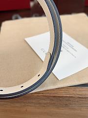 Kitlife Gucci GG Marmont Thin Belt In White Leather 2cm - 6