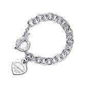 Kitlife Tiffany Heart Tag Bracelet in Silver - 1