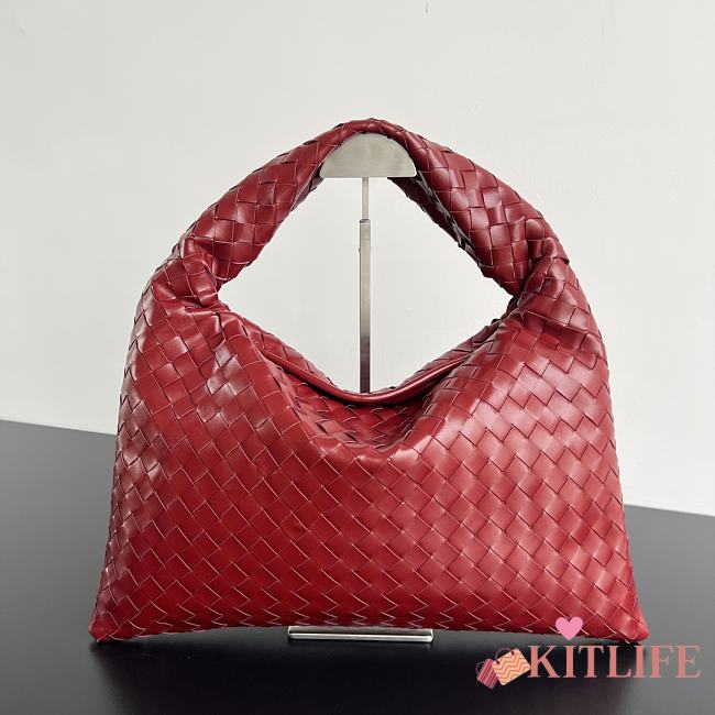 Kitlife Bottega Veneta Hop Bag Red 796262 46x21x10cm - 1