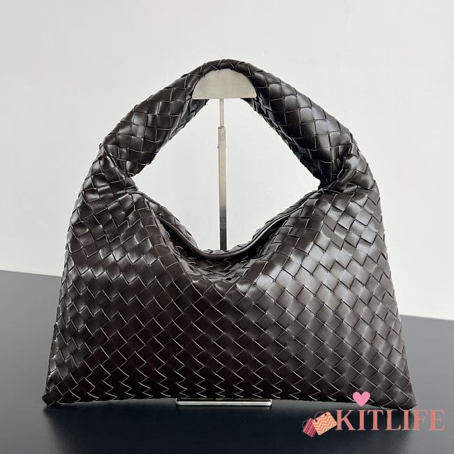 Kitlife Bottega Veneta Hop Bag Dark Brown 796262 46x21x10cm - 1