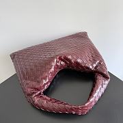 Kitlife Bottega Veneta Hop Bag Burgundy 796262 46x21x10cm - 5